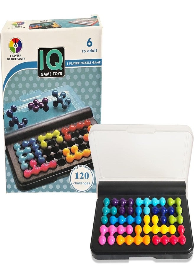 YESVIYA IQ Smart Puzzle Toy - Compact Travel Brain Game for Kids & Adults | 120 Logic Challenges | Portable Educational Puzzle for Focus, Memory & Problem Solving - Image 2